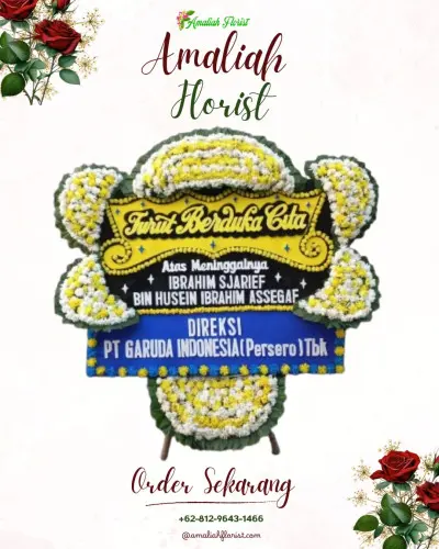 Papan Bunga Duka di Celak